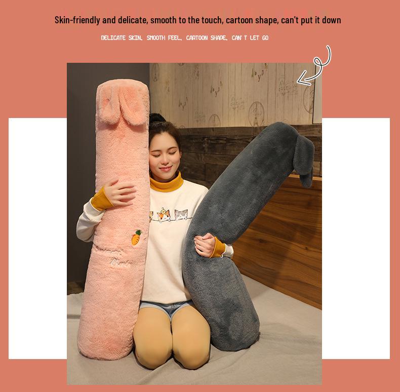 Body Pillow: Long, Cylindrical, Removable, Washable, Great for Leg Clamping and Pregnancy. Perfect for Kids' Beds.