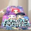 [1pc Kpop Demon Hunters Blanket] All-Season Blanket - Cozy Blanket for Sofa Couch Home Decoration, Digital Printed Nap Blanket