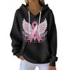 Women's Fashionable Casual Wing-printed Pullover Sporty Long-sleeved Sweatshirt Top