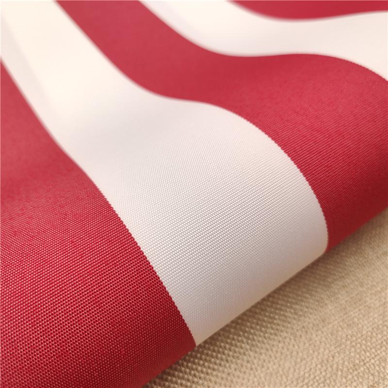 Thickened Waterproof Plain Weave Sunshade Retractable Striped Rain Canopy Fabric Outdoor Sun Blocking Rainproof Material 600D...