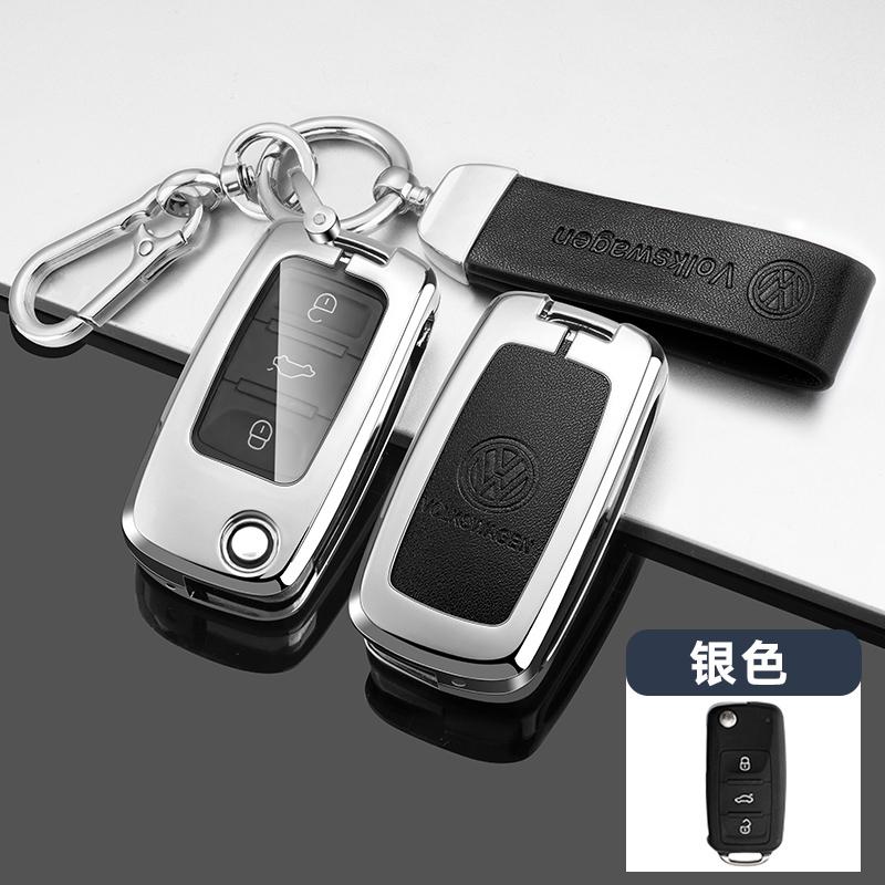 For VOLKSWAGEN VW Car Key Case Cover Shell For Volkswagen VW Polo Golf Passat Tiguan Beetle Caddy T5 Up Eos Skoda Octavia Seat L
