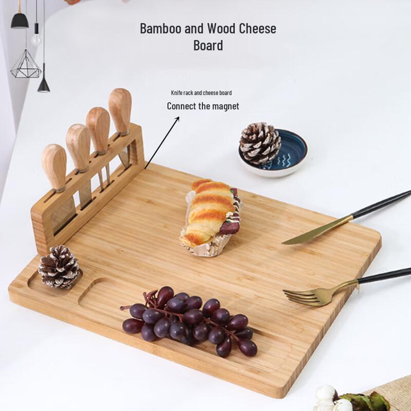 Magnetic Bamboo Chopping Board Set