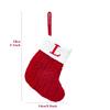 Christmas Knitted Stocking With Snowflake Pattern Holiday Home Decoration Gift Ornament For Xmas Tree