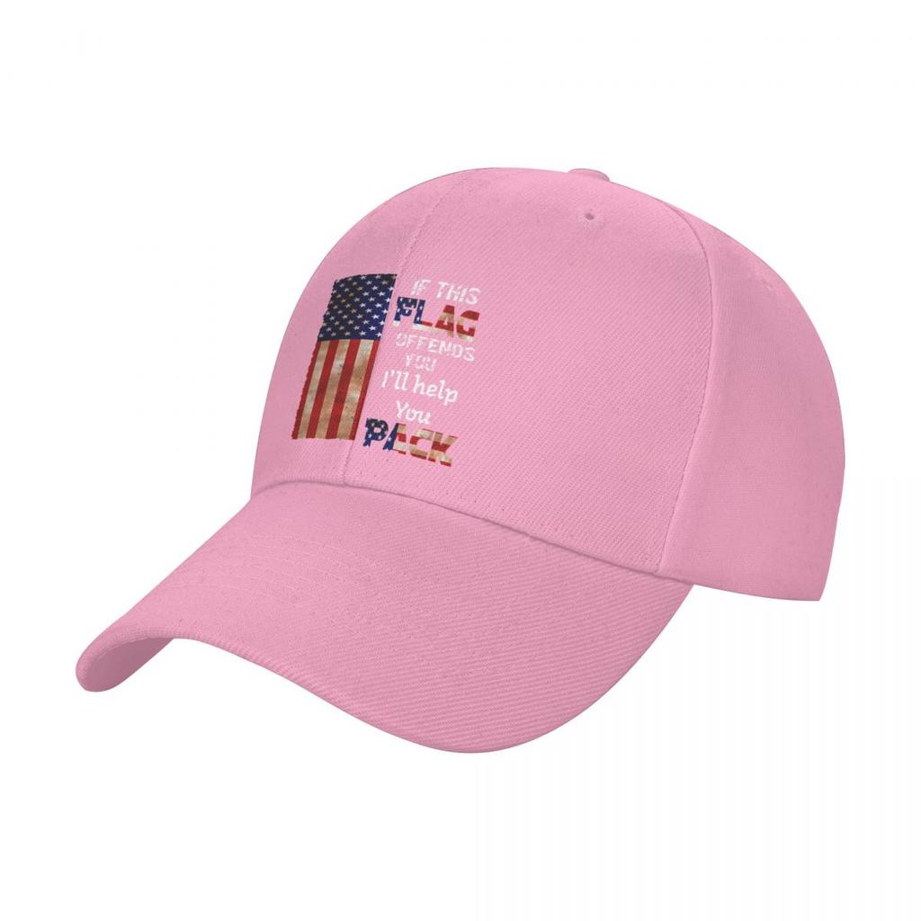 If this flag offends you I'll help you pack Baseball Cap New In Hat Sunscreen Trucker Cap New Hat Men's Caps Women's
