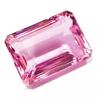 Natural Topaz Pink Brazilian Emerald Cut 100+ Ct VVS Loose Gemstone