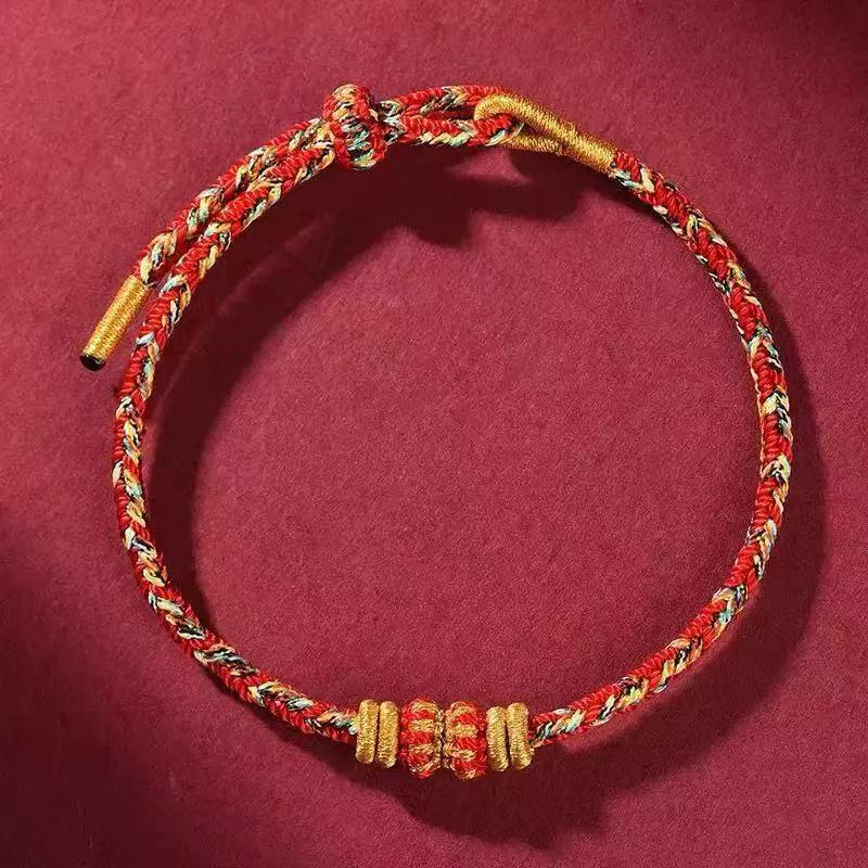 Braided Coloful Rope Lucky Adjustable Bracelet Bangle Women Men Friends Lovers Gift