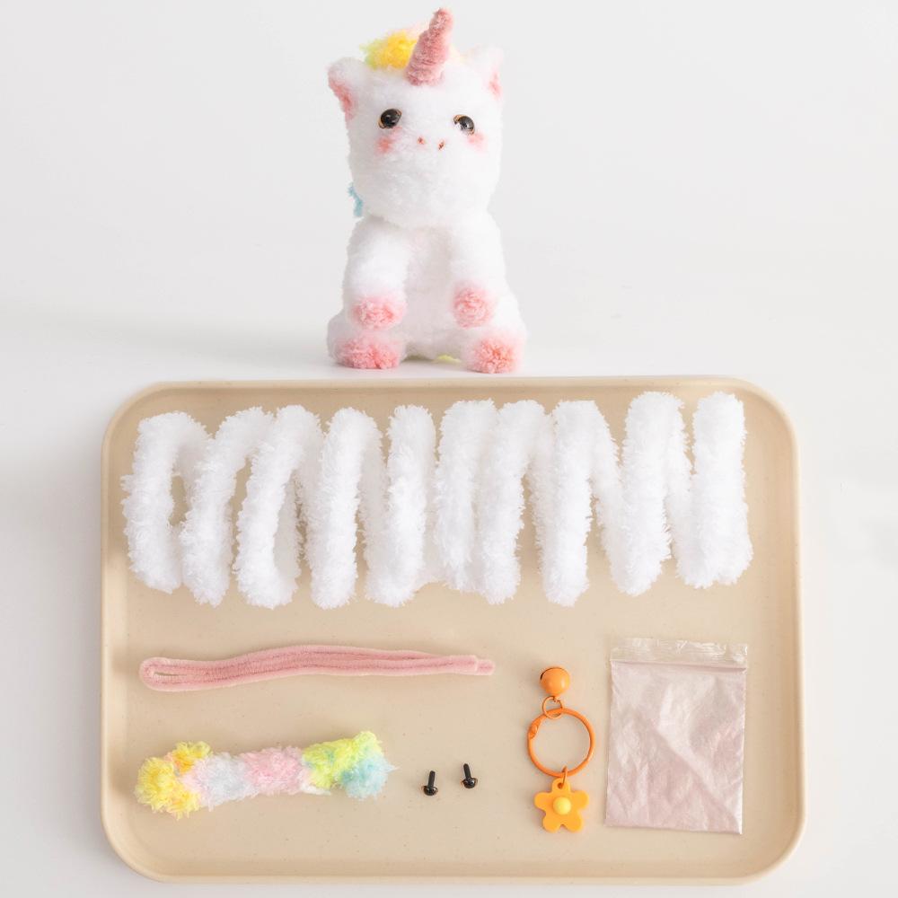 Colorful Chenille Stems Pipe Handmade Squirrel&Orangutan&Fox&Hedgehog Plush Twist Sticks DIY Material Package for Kids&Adult