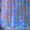 300 LED Fairy Curtain Lights 9.8ft x 9.8ft Window Wall Hanging String Light USB Powered Curtain Light for Bedroom Backdrop Wedding Party Indoor Decor