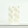 6pcs 6cm Flocked Christmas Ball Pendant Shatterproof Merry Christmas Decor  Hotel Mall