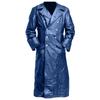 Herren Plus Size Doppelreihiger Leder-Trenchcoat - Europäischer Stil Winterjacke