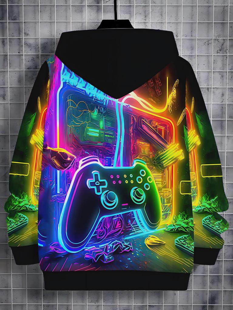 Children's clothing, boys' hoodies, long sleeved 3D printed spring and autumn casual outdoor fashion tops