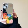 Plush monster for iPhone17promax mobile phone case 14 niche 16/13 Apple 15 all-inclusive mirror