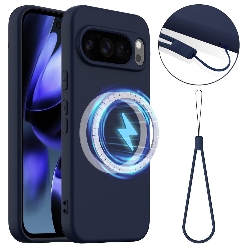 For Google Pixel 10 Pro Case Compatible with MagSafe Anti-Drop Liquid Silicone Phone Cover