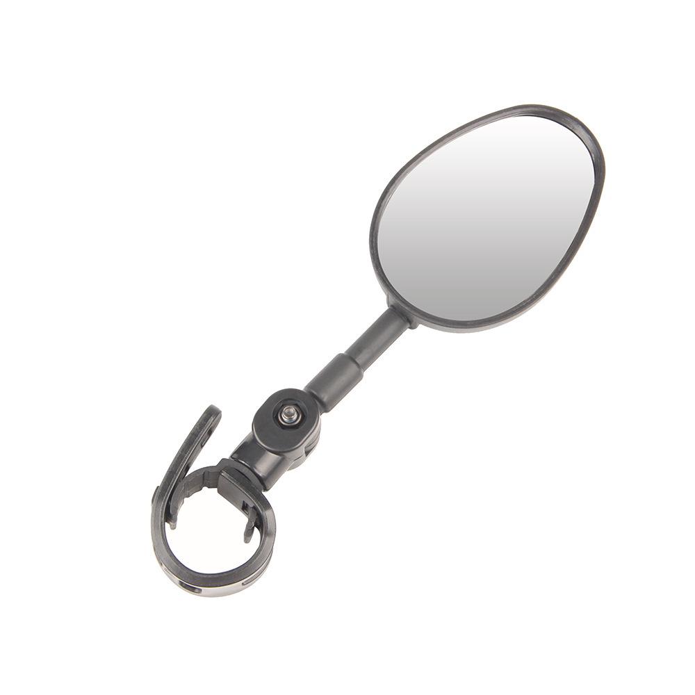 Bicycle 360° Wide Angle Rearview Mirror with Convex Lens & Silicone Handle for Mountain Bikes