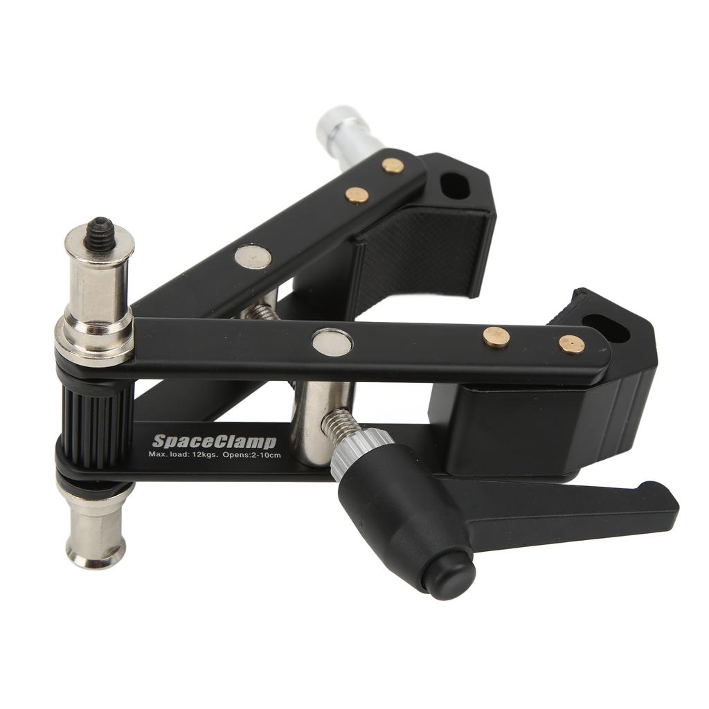 Photography Super Clamp Video Light Heavy Duty Adapter Holder Tube Clamp for Studio Vlog Live Streaming