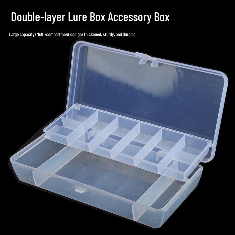 

Двухслойный ящик для хранения рыболовных приманок большой вместимости - Органайзер для искусственных приманок и снастей