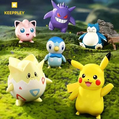 New Keeppley Pokmon Series Block Handmade Cartoon Pikachu Gengar Kawaii Bulbasaur Assembly Model Decoration Toy Birthday Gift