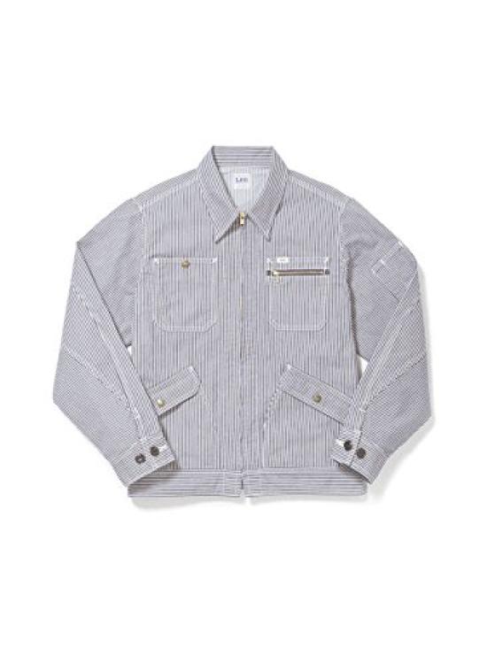 

Lee Women s Zip-Up Jacket white x blue M