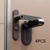 1/3/4 Pcs Door Handle Safety Lock, No-Drill No-Power Fixed Lock Buckle for Child and Pet Door Opening Prevention, Anti-Pinch