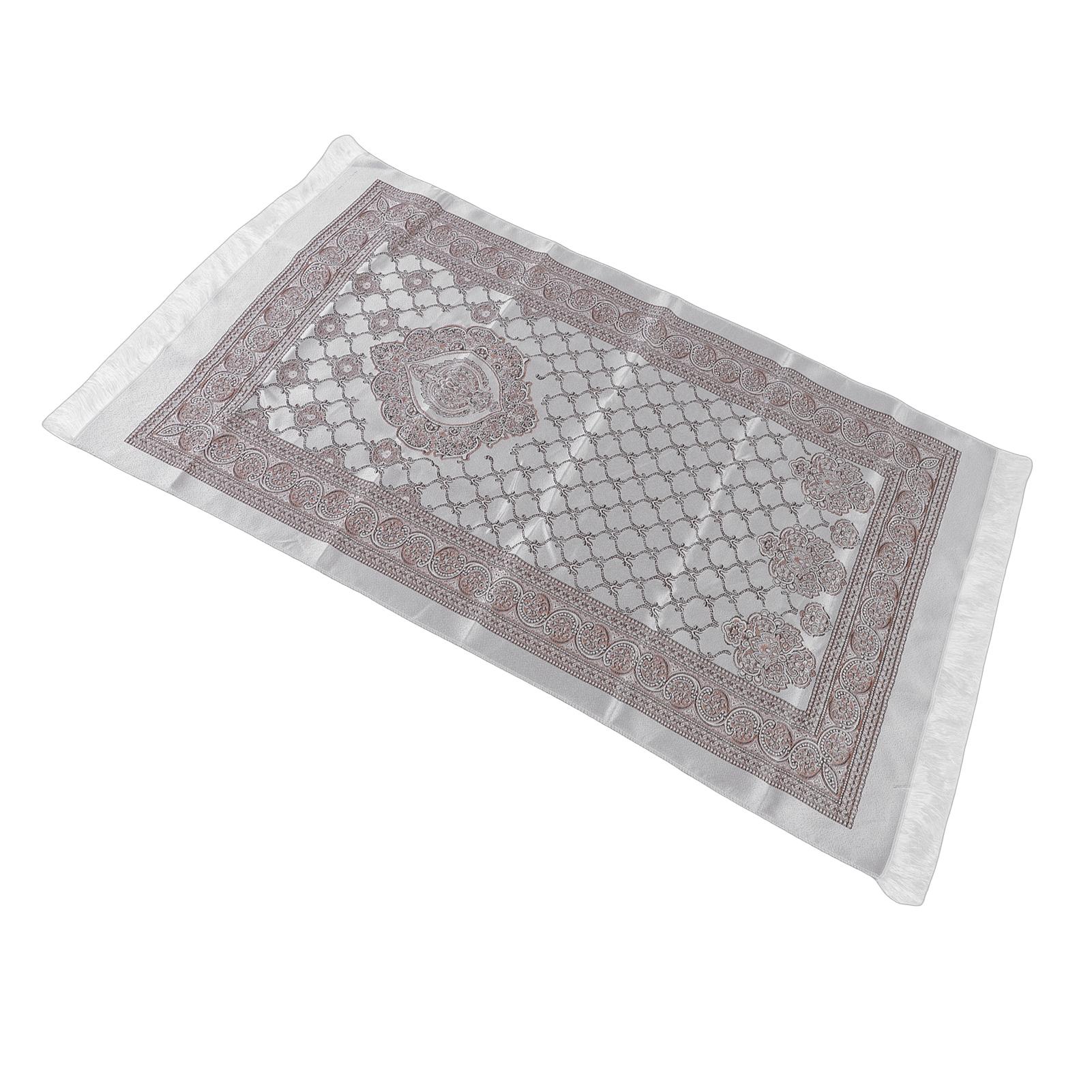 

Praying Rug with Tassels Soft Cotton Embroidered Mat with Pray Bead and Storage Bag for Women Men Kids Meditation