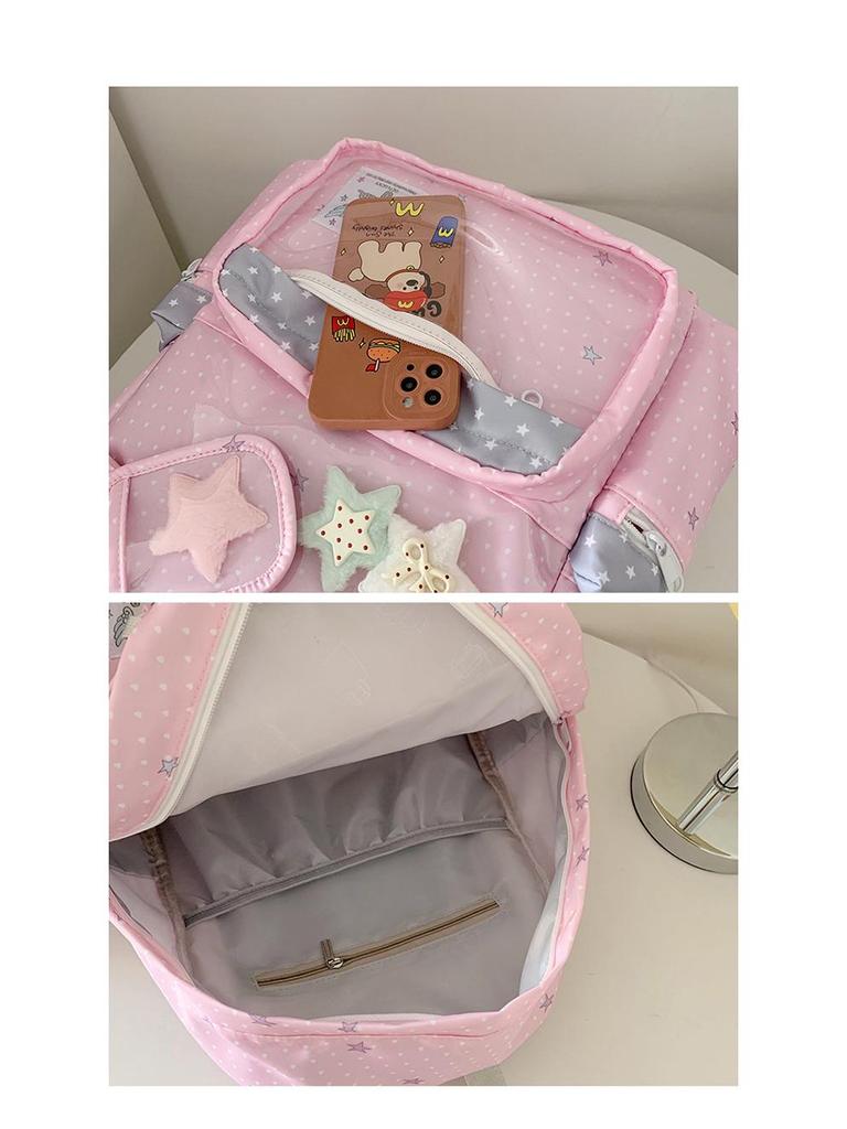 Trendy Polka Dot Ita Backpack for Students – Cute & Versatile for Elementary, Middle, and College Girls