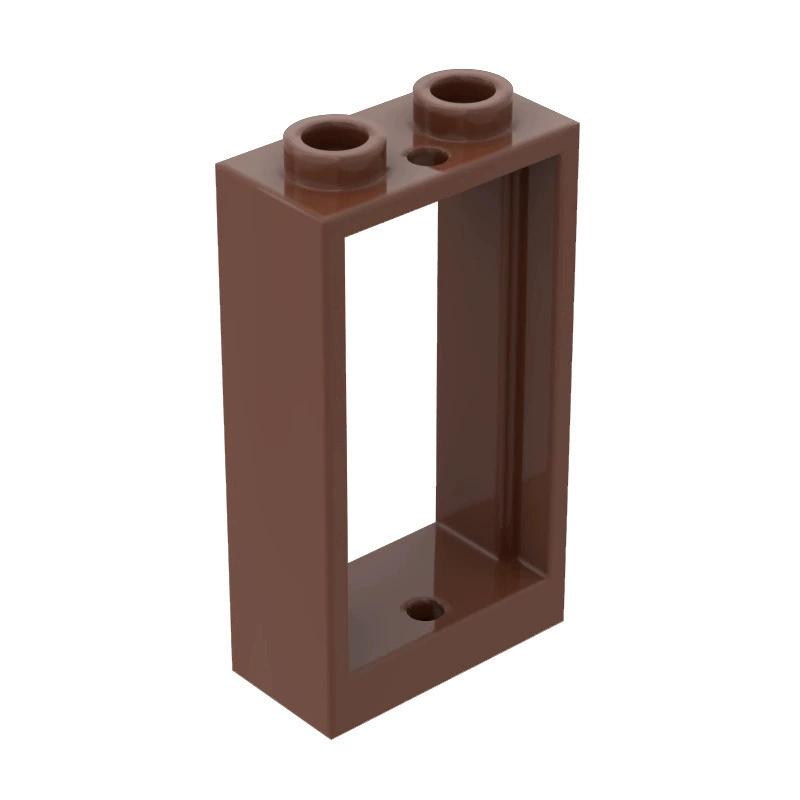 

50pcs 60593 1x2x3 Window Frame Building Blocks Bricks Kit Part High-Tech Education Toy For Children Gift 50pcs коричневий