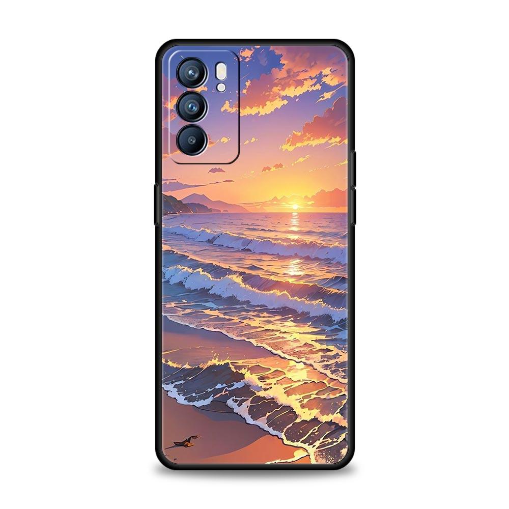 Funda De Verano Sky Para Phone Case For Oppo Reno8 Reno7 Reno6 Pro A54 5G Find X6 X5 A53 A52 A9 A15 A95 A17 A16 A57 A31 Cover