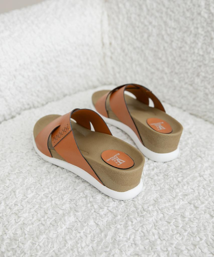 Pink Elephant (Sticky Sole) Heaven Leather Elastic Slippers (6Cm)