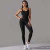 Seamless Ribbed Yoga Bodysuit: Tummy Control & Hip Lift for Women