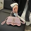 Trend Retro Small Bag Women's 2025 Spring New Fashion Casual Popular Messenger Bag Texture Portable Small Square Bag