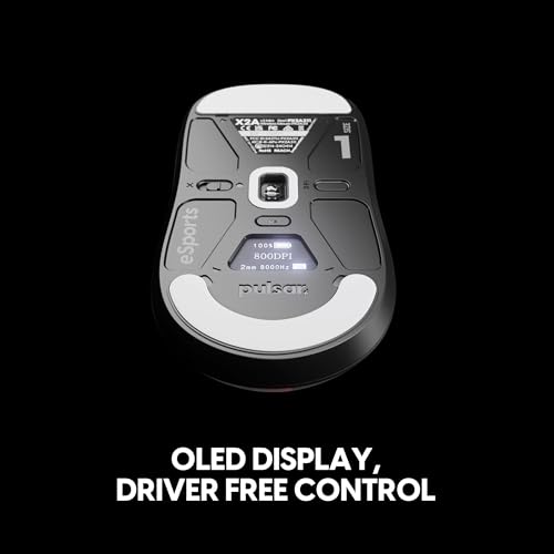 Pulsar Gaming Gears X2A v3 eS Mini Souris de Jeu Sans Fil Ultra Légère 64g Symétrique 1ms 32000 DPI Capteur Optique sswitch XS-1 Haut de Gamme Domestique