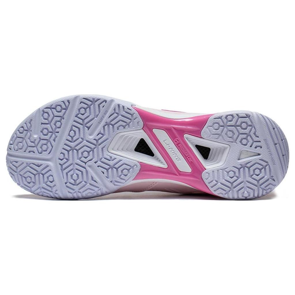 Li Ning Blade Pro Fabric Synthetic Leather Non-Slip Wear-Resistant Breathable Low-Top Badminton Shoes Unisex Sneaker Strawberry-Pink AYAT005-4