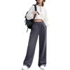 Women's Fashion Loose Solid Color With Pockets Elastic Waist Sports Casual Pants