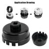 For for Highlander for RAV4 for Car Filter Wrench Cap Housing Tool Aluminum