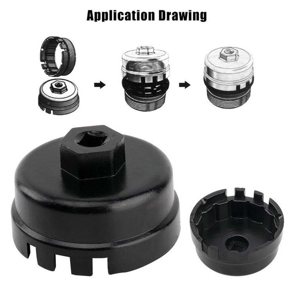 For for Highlander for RAV4 for Car Filter Wrench Cap Housing Tool Aluminum
