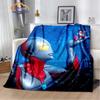 Ultra Heroes Zeta Hero's Path  Wool Blanket Jindian Animation Character Ultraman  Fashion  Portable Flannel Warm Camping