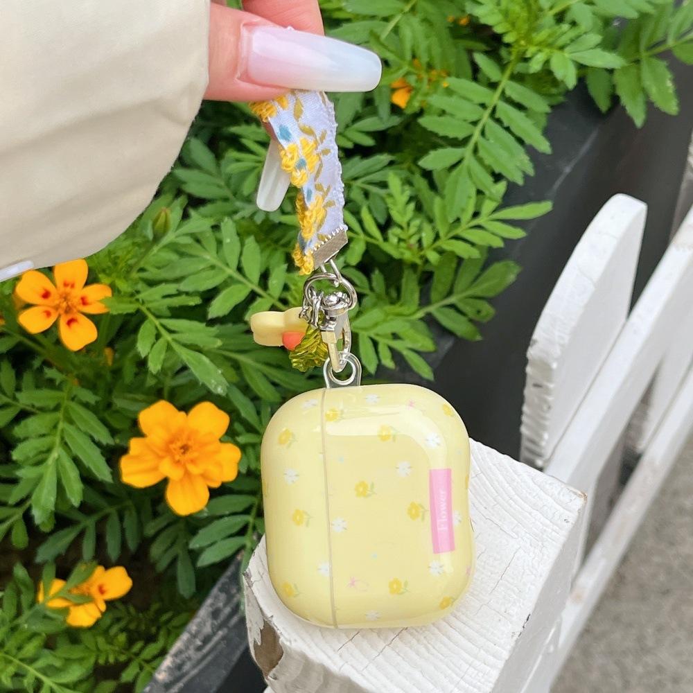Small Fresh Floral Earphone Cover for Apple AirPods 1 /1 Generation Cartoon Pendant Case PRO1 Protective Case PRO1