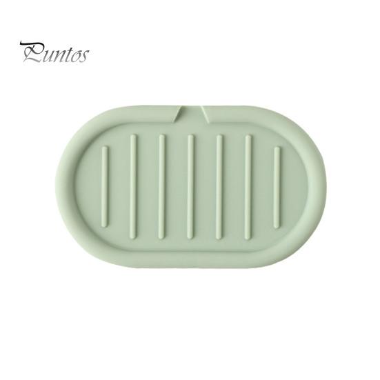 

Держатель мыла с простым автоматическим дренажным дизайном, нескользящий, неплавящийся органайзер для мыла, силиконовая мыльница для кухни, ванной комнаты, мыльница светло-зеленый