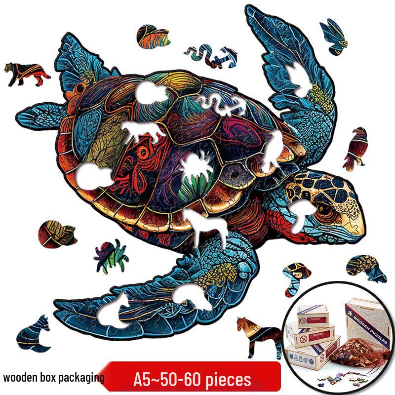 Irregular Animal Dog Penguin Wooden Puzzle in Stock