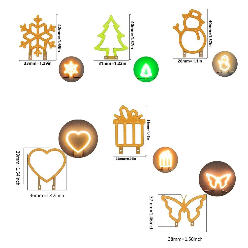 3V LED Edison Filament Irregular Shape DIY Lighting Flexible Filament Bulb Cartoon Decorative Art Filament Christmas Decoration