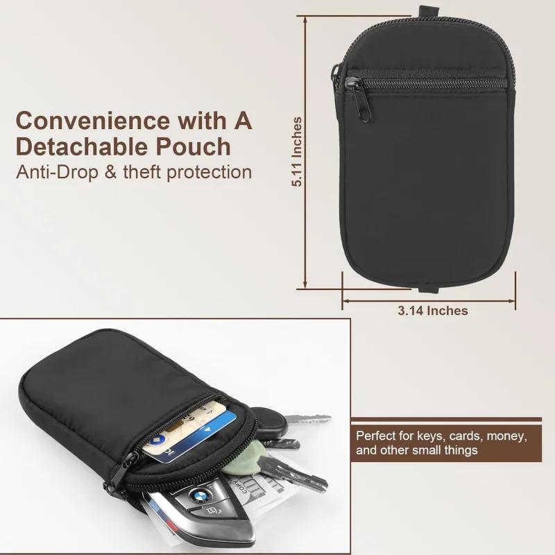 Nylon Phone Strap, Clip And Go Strap For Phone With Wallet Detachable Adjustable Cell Phone Lanyard Wrist Leash, Crossbody Bag