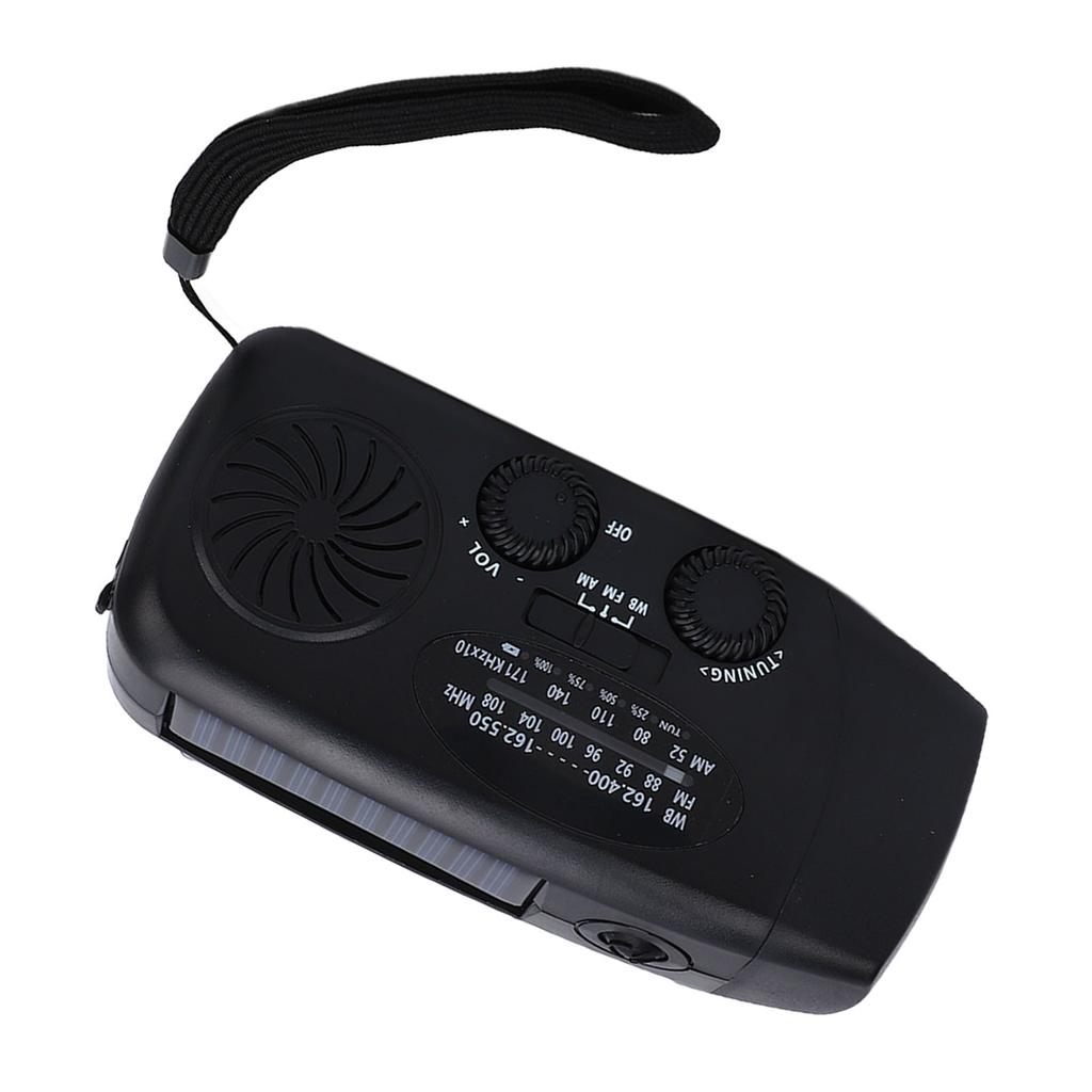 Emergency Hand Crank Radio with LED Flashlight 10000mah Battery Multi Functional USB d Solar Power Portable Wther Radio AM/FM/NOAA WB