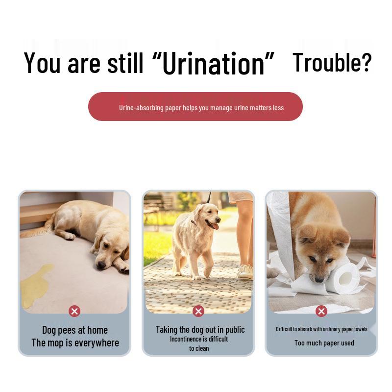 Pet Urine Absorption Pad - Quick-Dry Cleaner for Dogs & Cats
