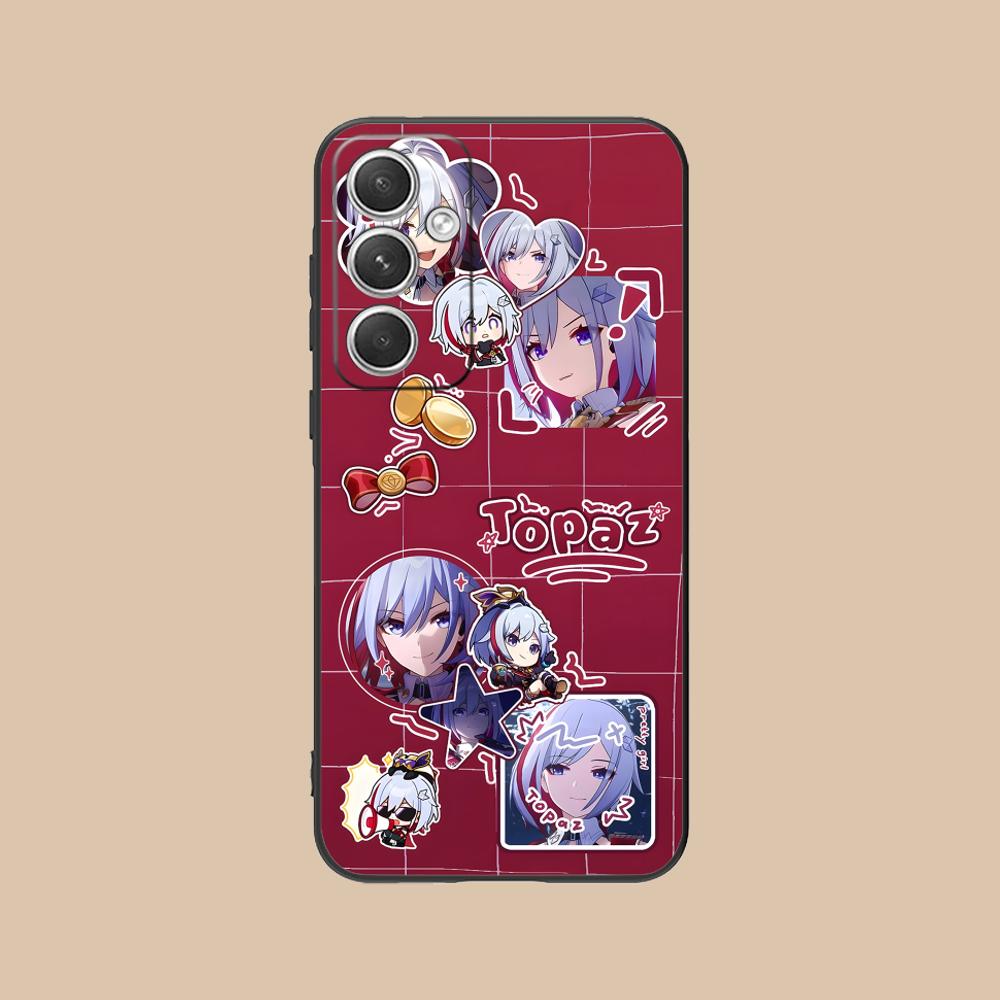 HSR Topaz Mattes TPU Handyhülle für Samsung Galaxy S26 S25 S24 S23 S22 S21 S20 Note20 Plus FE Ultra Bunte Abdeckung
