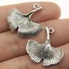 10pcs Tree Leaf Charms Pendant Antique Bronze Silver Color Pendants DIY Crafts Making Findings Handmade Tibetan Jewelry