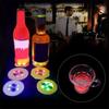 1pcs Luminous Bottle Stickers Lights 6cm LED Coaster Lamps for Xmas Bar KTV Wedding Party Cocktail Drink Cups Vase Decor