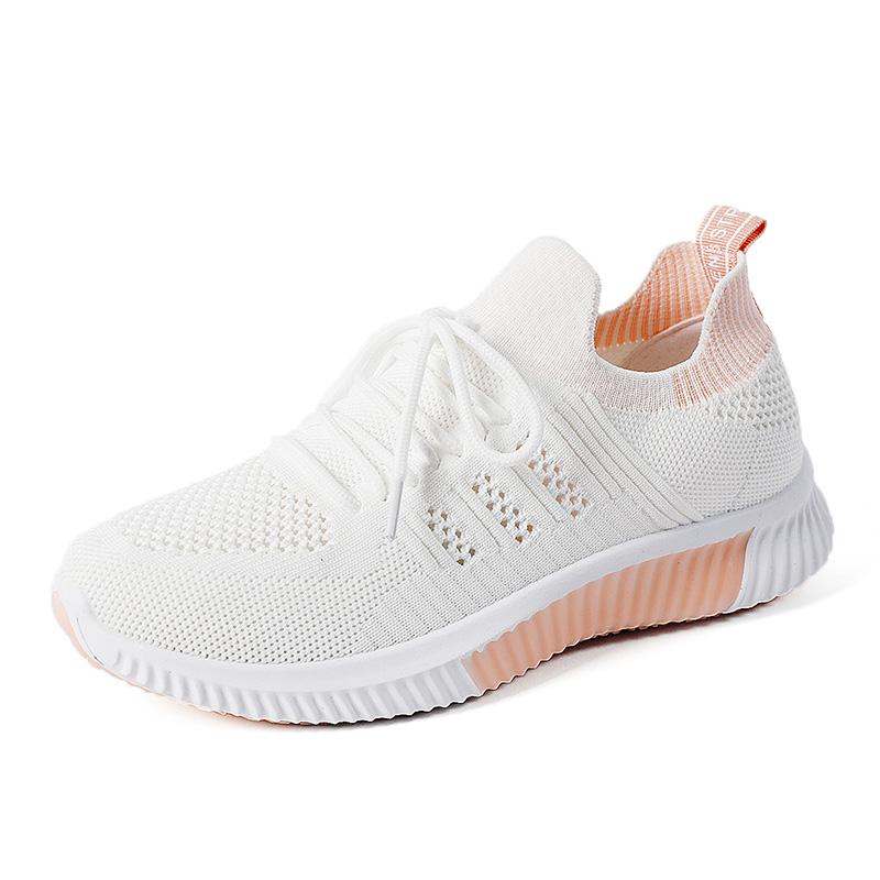 

Женская универсальная тренировочная обувь, летние теннисные спортивные белые кроссовки, оригинальные спортивные прогулочные повседневные кроссовки для студенток 40 розовый