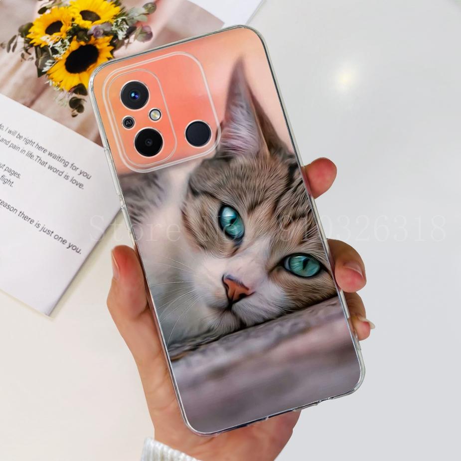 For Xiaomi Redmi 12C Case 2022 Cute Cat Butterfly Soft Silicone Slim Phone Case For Xiaomi Redmi 12C 12 C Redmi12C Fundas Bumper