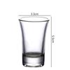 6pcs Set Transparent Spirit Cup 20ml Thick Bottom Small Wine Glass Bar Specific Liquor Goblet Vodka Tequila Cups Drinkware Party