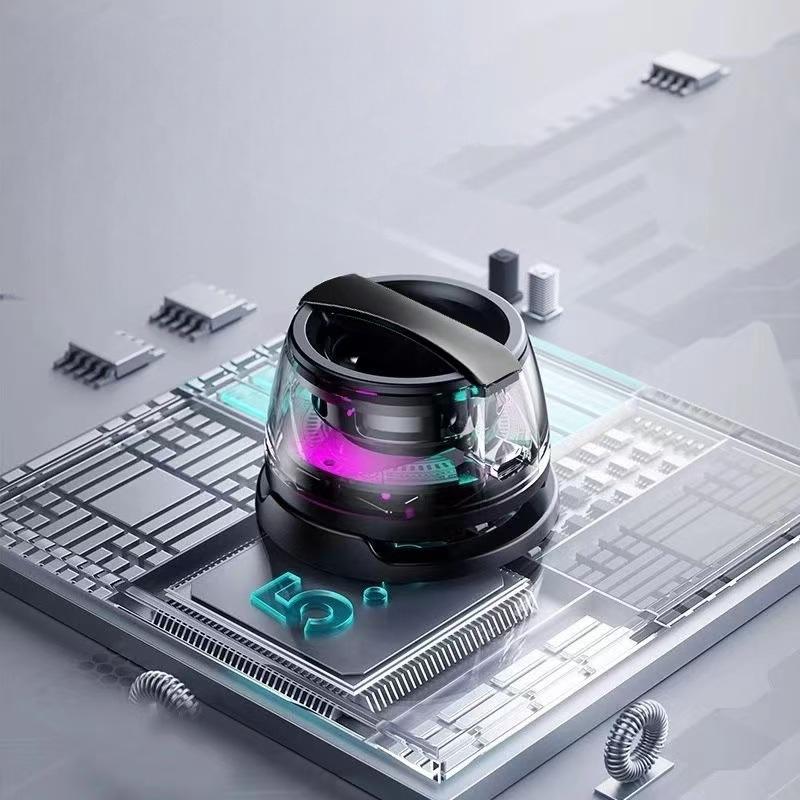 Portable Bluetooth Speaker - Bluetooth 5.3+RGB Ambient Light Long Battery Life & Magnetic Phone Stand for Outdoor/Home